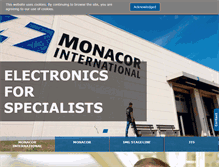 Tablet Screenshot of monacor-international.com